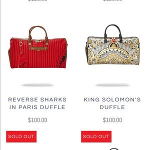 Sprayground duffle bag